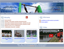 Tablet Screenshot of gymnastika-podebrady.cz